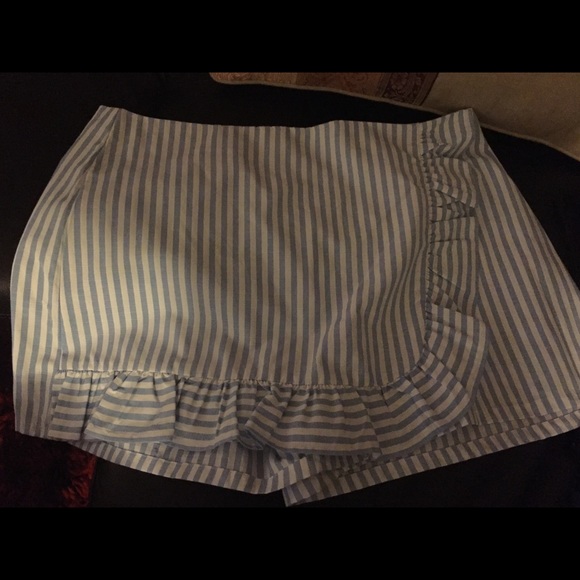 Blue and white striped skort - Picture 1 of 2